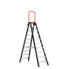 Taurus stepladder, climbable from either side, 2x10 steps with foldable guardrail